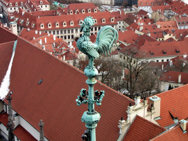 Виды с  собора святого Вита в Праге