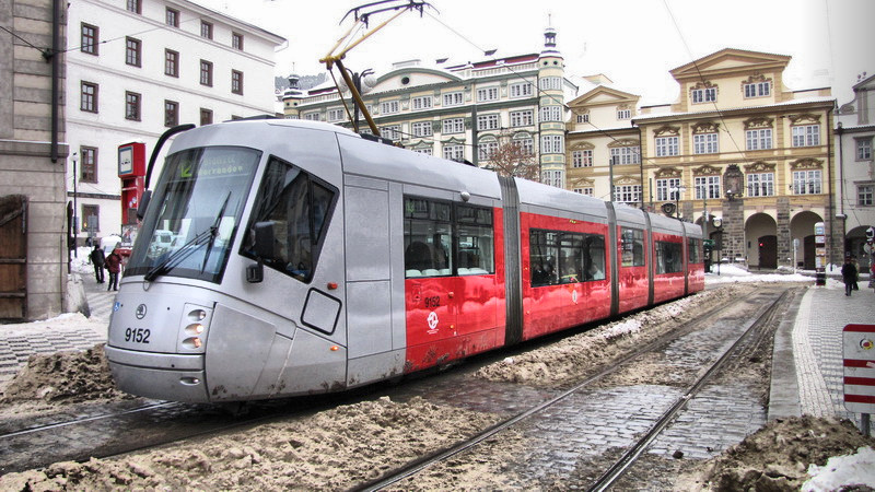 Трамвай в Праге